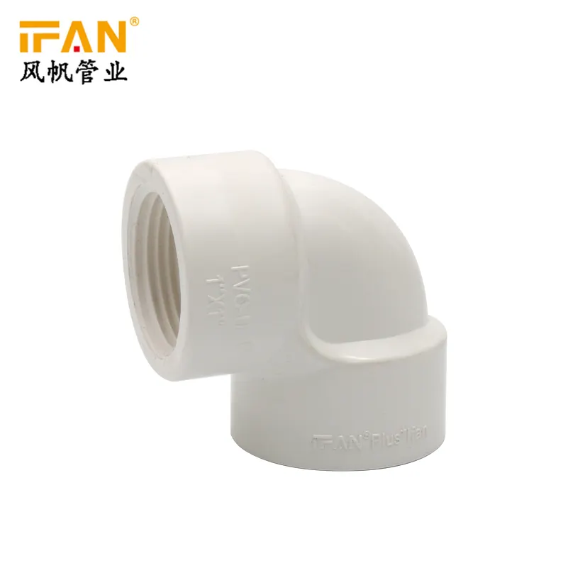 Produsen Grosir IFAN PVC 1/2 - 2 Inci Pipa PVC Pas 90 Derajat Siku Pipa PVC Fitting Upvc Siku