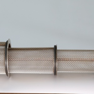 Cartucho de filtro cilíndrico de acero inoxidable con marco de plástico acanalado, inserto de malla, moldeado, reforzado, diseño abierto de anillos múltiples, OEM personalizado - Product Image 4