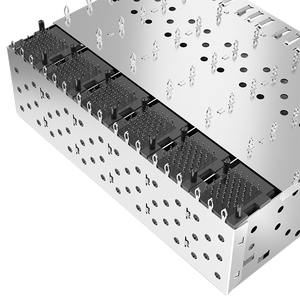 754775001 754775101 à travers trou presse Fit <span class=keywords><strong>240P</strong></span> 2x6 EMI blindé SFP Cage avec connecteur SFP - Product Image 5