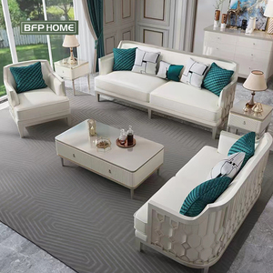 BFP Nhà Khung Gỗ Rắn Phòng Khách Sofa Mỹ Phong Cách Sang Trọng Tinh Vi Đồ Nội Thất Trong Nhà Giải Trí Sofa - Product Image 4