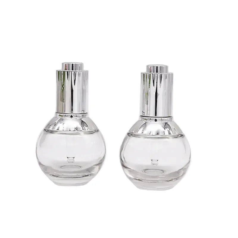 Hot Koop 30Ml Kleine Lamp Vloeibare Fles Dropper Cosmetica Verpakking Glazen Fles