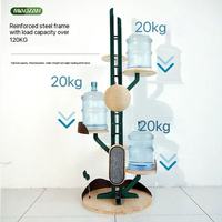 Arbre à chat en bois massif créatif, minimaliste, gain de place, une seule pièce, pour grimper, lit pour chat, utilisation domestique.