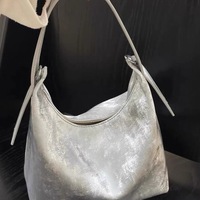 Nouveau sac à main imprimé style chinois en peinture à l'encre, sac vintage grande capacité à porter sous le bras, sac seau décontracté pour femme