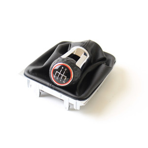 Car Gear <b>Knob</b> Leather 5 6 Speed <b>Shift</b> Lever For Golf 7 VW Car Ergonomic Design - Product Image 1