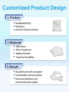 CE ISO gecertificeerde tandenplakplaat voor tandenbleking en orthodontische beugels, hoge kwaliteit transparant thermoplastisch materiaal - Product Image 2