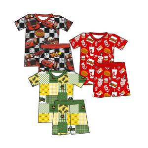 Pijama de Bambú Zs para Bebé, con Cierre Bidireccional, Manga Corta, Estampado con Personajes, Transpirable, Primavera, Unisex - Product Image 6