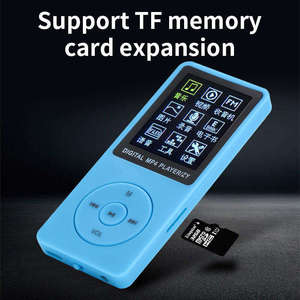 เครื่องเล่น MP3 แบบพกพาขนาดบางเฉียบ 1.8 นิ้ว พร้อมปุ่มกดแบบกายภาพ วิทยุ FM ในตัว และช่องใส่การ์ด TF ขยายความจุได้ เหมาะสำหรับนักเรียน เดินทาง ออกกำลังกายกลางแจ้ง - Product Image 5