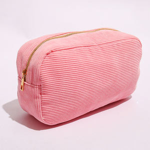 Moelleux Doux Velours Côtelé Mignon Standup Pochettes Femmes Hommes Hiver Lifestyle Stockage Organisateur <span class=keywords><strong>Maquillage</strong></span> Sac Voyage Cosmétique Sac - Product Image 5