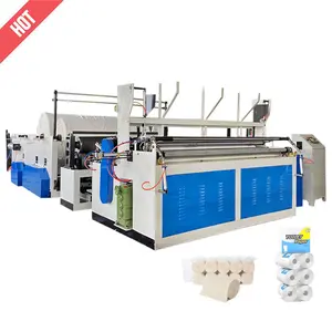 1880 lazy wiping rags kitchen paper towel rolls non woven fabric toilet tissue paper rewinding making machine