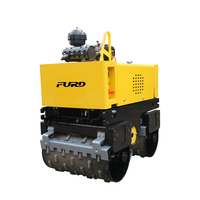 FYL-R800T Compacteur routier vibrant à double tambour, entièrement hydraulique, autoporté, pour le compactage du sol, mini-rouleau compresseur