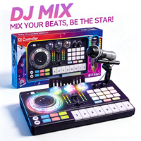 Console musicale amusante, instrument éducatif pour enfants, lecteur DJ multifonctionnel, piano avec microphone USB, mixeur pour débutants