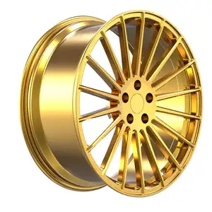 22 In Gold Monoblock Mult Spoke Rim 114.3 Forged Wheel 21 Inch Wheels 5x114.3 For Lada Niva