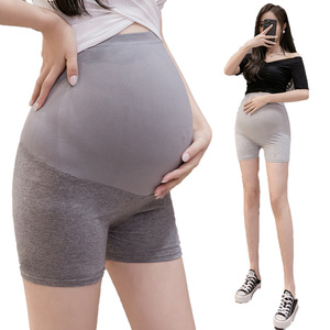 Culotte de <span class=keywords><strong>grossesse</strong></span> et de Yoga, sous-vêtement d'été en coton fin, leggings courts, ventre sans couture, Shorts chauds pour femmes enceintes, décontractés - Product Image 1
