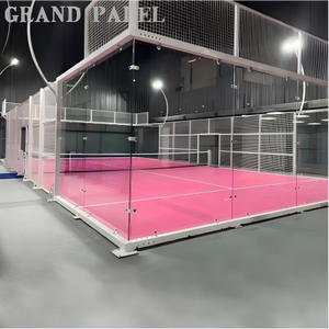 Terrain de padel professionnel super panoramique de qualité supérieure, prix abordable, pour sports de plein air, dimensions 20*10m et 20*6m, assemblé en usine. - Product Image 2