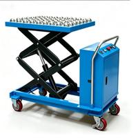 Table élévatrice semi-électrique : levage et abaissement stables d'objets lourds, chariot à ciseaux hydraulique électrique à performance stable