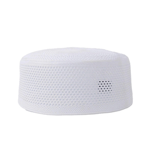 Breathable Knitted Mens Prayer Cap Solid Color Lightweight <b>Islamic</b> Prayer Hat For Summer Spring Wear Religious Ceremonies Mosque - Product Image 1