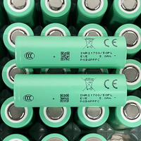 Batería de Iones de Litio 21700 de 3.7V y 5000mAh, Cilíndrica, para Bicicletas Eléctricas, Drones y Proyectos DIY