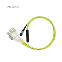 Kabel UNIQFIBER High Performance OM5 50/125m MPO/Harness Multimode 12F MPO/PC(F)-4F Duplex LC/UPC LSZH Tipe Jaket B Polarity