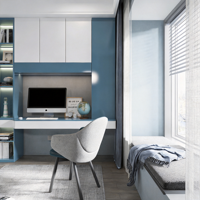 Minimalistisches Modernes Multifunktionales Holz-Schlafzimmermöbel-Set Kleiderschrank Stauraum Bett Arbeitsplatz Maßgefertigt für Hotel Apartment Villa