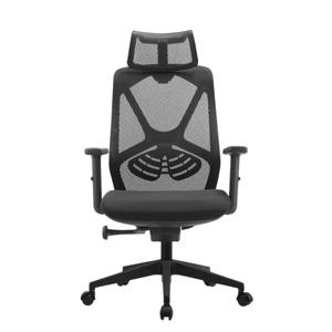 高性价比高背网布办公椅 360 °   旋转脚轮尼龙底座，适合入门级员工、自由职业者、小型企业 - Product Image 5