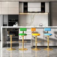 Tabouret de bar haut de gamme moderne, mobilier de bar à domicile, hôtel, fonction de levage pivotant réglable pour la salle à manger, utilisation en extérieur, sous-sol