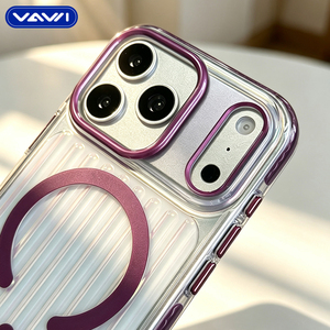 Coque de téléphone transparente VAWI B337 avec support d'appareil photo, étui magnétique transparent pour téléphones mobiles <span class=keywords><strong>iPhone</strong></span> 18 17 Pro Max et Samsung S26 - Product Image 6