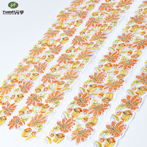 Bordure en dentelle d'organza soluble dans l'eau de haute qualité, sexy, multicolore, avec strass, broderie, 3 ensembles, hotfix, <span class=keywords><strong>DMC</strong></span>, pour robe - Product Image 6