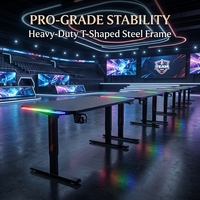 Table de jeu AOR avec fonction mémoire, table réglable, plateau silencieux E0, vente en gros d'usine, protection contre la surchauffe