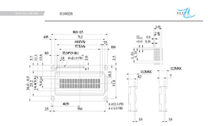 Module VA noir à remplacer par un module d'affichage LCD PMOLED noir et blanc 16x2 caractères - Product Image 5