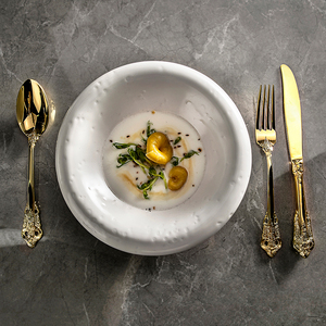 Platos especiales de cocina india y mexicana, platos de <span class=keywords><strong>restaurante</strong></span>, plato de sopa profunda de borde grueso de calidad para Hotel - Product Image 1