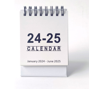 Calendario diario de escritorio con impresión personalizada a todo color, planificador mensual colgante de pared en espiral 2026 - Product Image 1