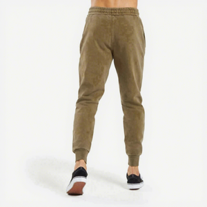 Pantalon de jogging en velours côtelé pour homme, taille élastique, poches latérales, décontracté, automne, poids moyen, respirant, tricoté, 100% coton - Product Image 2