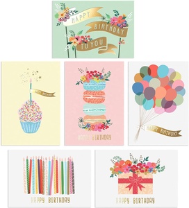 Biglietti d'auguri personalizzati in lamina d'oro per <span class=keywords><strong>compleanno</strong></span>, inviti, biglietti di ringraziamento, set con buste e scatola - Product Image 2