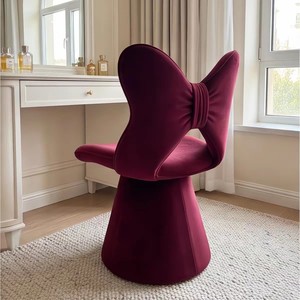 Cream Swivel <b>Vanity</b> <b>Chair</b> Modern Dressing Table Seat Upholstered Accent <b>Chair</b> for Bedroom Living Room - Product Image 2