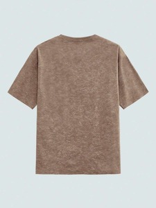 เสื้อยืดแขนสั้นสีพื้นสไตล์เรโทรมินิมอลสำหรับผู้ชาย สวมใส่สบายและปรับแต่งได้ เหมาะสำหรับทั้งผู้ชายและผู้หญิง F10 - Product Image 2