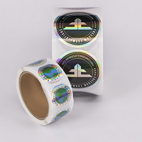 Autocollant Holographique Découpé sur Mesure Auto-Adhésif, Impression d'Étiquettes Holographiques en Vinyle Écologique et Imperméable
