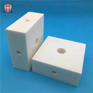 Heat Dissipation High Tolerance Requirement Insulation And White Alumina Ceramic Part Block Brick Custom