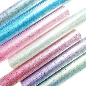 공장 직영 컬러 반짝이 투명 TPU 스트레치 필름 육각 시트 TPU 필름 핸드백 장식 직물 - Product Image 4