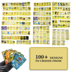 Offre Spéciale Poke <span class=keywords><strong>Mon</strong></span> Booster carte en métal impression or mignon dessin animé Anime métal jouer carte de jeu - Product Image 2