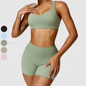 Wholesale New Yoga Suit Compression Leggings Womens Gym Yoga Clothes Activewear Sport Gym Fitness Clothes Women Set Yoga Suit