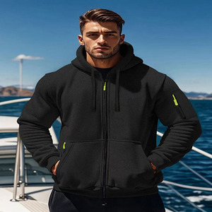 Venta al por mayor de alta calidad Otoño Invierno moda cálido <span class=keywords><strong>Olid</strong></span>-color Europeo Americano de manga larga estilo sudadera para hombres deportivos - Product Image 1