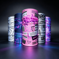 Bandana tubulaire multifonctionnel en microfibre, imprimé sur mesure, respirant et doux, pour moto, cyclisme, masque facial et cache-cou