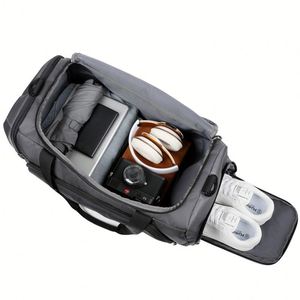Bolsa Deportiva Multifuncional Impermeable, Bolsa de Viaje de Gran Capacidad para Fin de Semana o Pernocta con Compartimento para Zapatos - Product Image 3