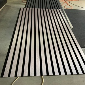 Paneles de pared acústicos 3D de madera <span class=keywords><strong>Akupanel</strong></span>, aislamiento acústico, diseño contemporáneo, Color personalizado, decoración Interior para sala de estar, apartamento - Product Image 3