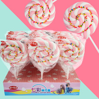 Sucette en coton sucré enroulée en forme de fleur, bonbon créatif pour les enfants pour les fêtes