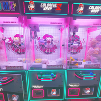 Machine à griffes humaine colorée pour bébés, avec distributeur de pièces, pour la remise de peluches et de prix, jeux d'arcade à prix compétitif