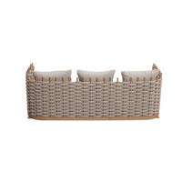 Canapé balançoire géant en corde et aluminium pour extérieur, idéal pour les espaces de détente modernes, les cours de villas, les zones de vue et les complexes hôteliers