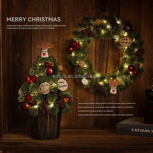 Guirlande Classique en Pin Noble - Décoration Chaleureuse pour Porte et Ambiance de Noël, Idéale pour Fêtes et Affichage Intérieur - Product Image 2