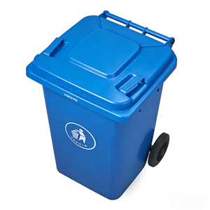 حاوية نفايات بلاستيكية مخصصة سعة 80 لتر، حاوية نفايات صغيرة رخيصة من البولي إيثيلين عالي الكثافة للترويج وإعادة التدوير مع عجلات - Product Image 5