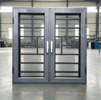 Ventana Abatible Moderna de Aluminio, Vidrio Templado de Seguridad, Anti-Robo, con Certificación Energy Star, para Edificios Comerciales, Suministro de Fábrica